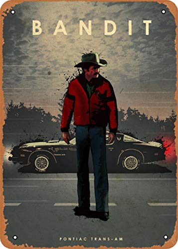 Blechschild im Vintage-Look - Car Legends Trans AM 7,5 Liter The Bandit was able to Run The 1/4 m - 8x12 Blechschild von DIYGIFT