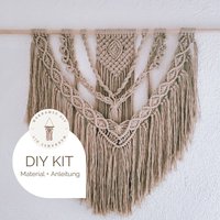 Diy Kit - Makramee Wandbehang "Lorelei", Inkl. Video | Gratis Mini-Makramee & Anleitung| Geschenk, Wanddekoration, Boho von DIYMakramee