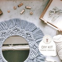 Diy Kit Makramee Wandbehang "Mandala", Inkl. Video | Gratis Mini-Makramee & Anleitung| Geschenk, Wanddekoration, Boho von DIYMakramee