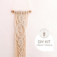 Makramee Diy Kit Wandbehang "Coco", Inkl. Video | Gratis Mini-Makramee Bausatz, Bastelset, Starter-Kit Für Eine Geschenk Boho Deko von DIYMakramee