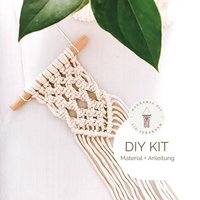 Makramee Diy Kit Wandbehang "Elodie", Inkl. Video, Gratis Mini-Makramee Bausatz, Bastelset, Starter-Kit Für Eine Geschenk Boho Deko von DIYMakramee