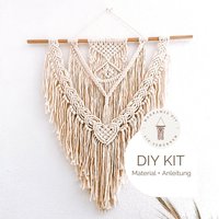 Makramee Diy Kit Wandbehang "Theodora", Inkl. Video Gratis Mini-Makramee Bausatz, Bastelset, Starter-Kit Für Eine Geschenk Boho Deko von DIYMakramee