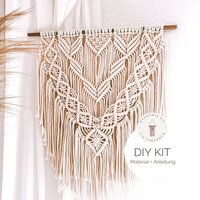 Makramee Diy Kit Wandbehang "Winona", Inkl. Video, Bastelset, Starter-Kit Für Eine Geschenk Boho Deko von DIYMakramee