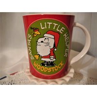 Vintage Woodstock Santa's Kleiner Helfer "Snoopy Christmas" Kaffeebecher von DIYVintageTreasures