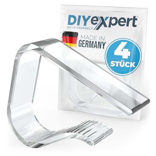 DIYexpert 4er Set Tischtuchklammern für Tischplatten bis 45 mm aus Kunststoff transparent DIYexpert 4er Set Tischtuchklammern für Tischplatten bis 45 mm aus Kunststoff transparent von DIYexpert