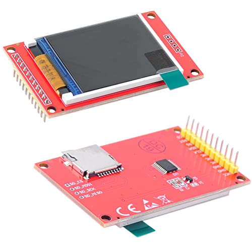 DIYmalls 1,8 Zoll TFT LCD Display Screen Modul SPI ST7735S 128x160 5V/3,3V mit Kartensteckplatz für Arduino 2560 ESP32 Board (2 Stück) von DIYmalls
