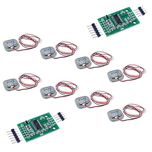 DIYmalls 8 Stück Wägezellen 50 kg Gewichtssensor Halbbrücke Dehnungsmesser Menschlicher Körper Digitalwaage + 2 Stück HX711 Verstärker AD-Modul für Arduino DIYmalls 8 Stück Wägezellen 50 kg Gewichtssensor Halbbrücke Dehnungsmesser Menschlicher Körper Digitalwaage + 2 Stück HX711 Verstärker AD-Modul für Arduino von DIYmalls