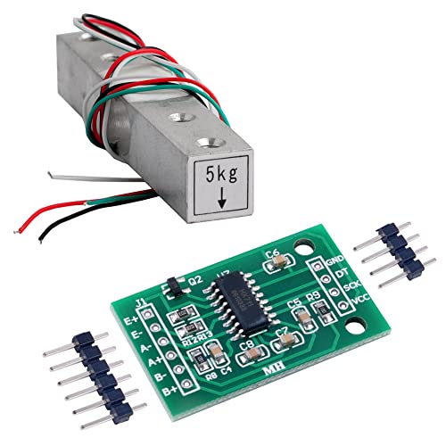 DIYmalls Wagezelle 5 kg Gewichtssensor + HX711 AD Verstärker modul für Arduino Raspberry Pi (5kg) von DIYmalls