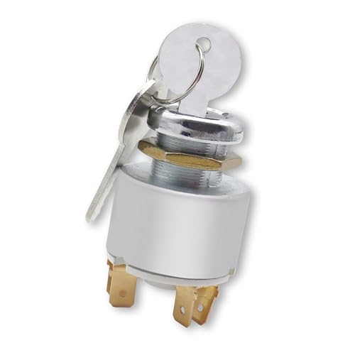 Diyoung 12V Zündschalter, Start Zündschaltersteuerung,universeller Zündschloss, zwei Schlüssel, geeignet für Zündsteuerungsschalter für Autos, Motorräder, Traktoren, Rasentraktor und Schiffe Diyoung 12V Zündschalter, Start Zündschaltersteuerung,universeller Zündschloss, zwei Schlüssel, geeignet für Zündsteuerungsschalter für Autos, Motorräder, Traktoren, Rasentraktor und Schiffe von DIYoung