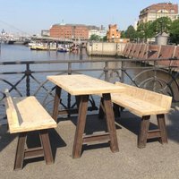 A-Förmige Tischbeine, Industrielle I-Träger-Metall-Schreibtischbeine, Stahl-Trapez-Bankbeine, Küchentischbeine 2Er-Set von DIYshopDesign