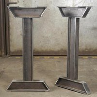 I-Beam Stahl Konsolentischbeine, Industrielle Thekenhöhe Tischbeine, Bar Höhe Ibeam 2Er Set von DIYshopDesign