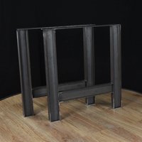 Tischbeine Aus Stahl, in A-Form, Industrielle Tischbeine, Tischsockel, 2Er-Set von DIYshopDesign