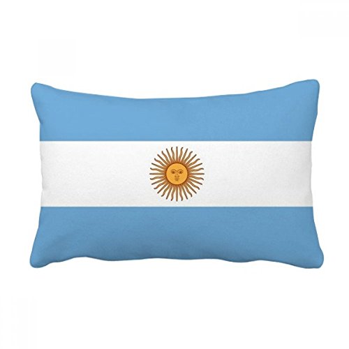 DIYthinker Argentinien National Flagge Südamerika Land Werfen Lendenkissen Kissenbezug Startseite Dekor-Geschenk 16 Zoll x 24 Zolls Mehrfarbig von DIYthinker