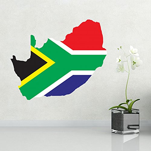 DIYthinker Flaggen-Karte von Südafrika Wand Vinylaufkleber Custom Home Dekoration Wand-Aufkleber Hochzeits-Dekoration PVC-Tapeten Mode-Design von DIYthinker
