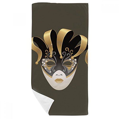 DIYthinker GÖldene Maske Glückliche Karneval von Venedig Badetuch weichen Waschlap Kulli Waschlap Kulli 35X70Cm 35 x 70cm Mehrfarbig von DIYthinker