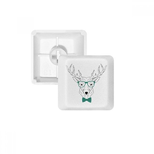DIYthinker Gläser Deer Tier Streifen PBT Keycaps für Mechanische Tastatur Weiß OEM Keine Markierung drucken von DIYthinker