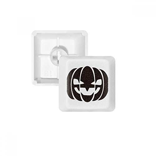 DIYthinker Halloween Schwarz Lächeln Kürbis PBT Keycaps für mechanische Tastatur Weiß OEM Keine Markierung drucken von DIYthinker