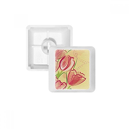 DIYthinker Handgemalte Tulip-Blumen-Anlage Illustration PBT Keycaps für Mechanische Tastatur Weiß OEM Keine Markierung drucken DIYthinker Handgemalte Tulip-Blumen-Anlage Illustration PBT Keycaps für Mechanische Tastatur Weiß OEM Keine Markierung drucken von DIYthinker