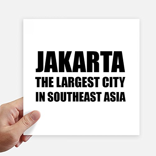 DIYthinker Jakarta Größte Stadt Südostasien Quadrataufkleber 20Cm Wand Koffer Laptop Motobike Aufkleber 4Pcs 20cm x 20cm Mehrfarbig DIYthinker Jakarta Größte Stadt Südostasien Quadrataufkleber 20Cm Wand Koffer Laptop Motobike Aufkleber 4Pcs 20cm x 20cm Mehrfarbig von DIYthinker