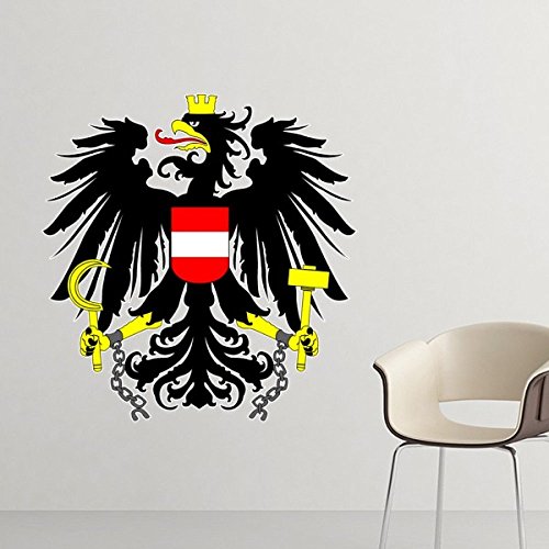 DIYthinker Österreich National Emblem Land Symbol Mark Muster entfernbare Wand-Aufkleber-Kunst-Abziehbilder Wand-DIY Tapete für Zimmer Aufkleber 80cm von DIYthinker