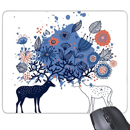 DIYthinker Paar Moose Deer Elk Blätter Pflanze Illustration Muster Rechteck Griffige Gummi Mousepad Spiel Mauspad Geschenk DIYthinker Paar Moose Deer Elk Blätter Pflanze Illustration Muster Rechteck Griffige Gummi Mousepad Spiel Mauspad Geschenk von DIYthinker