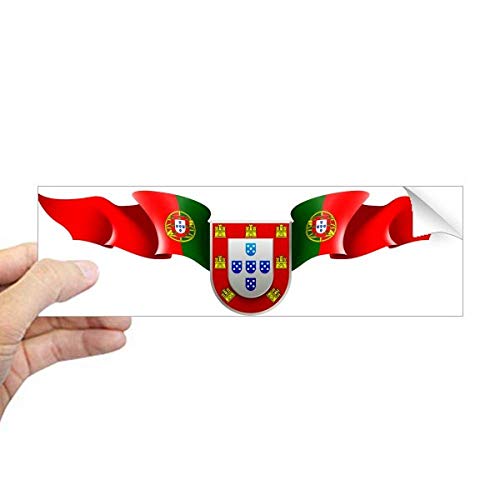 DIYthinker Portugal National Emblem Country Symbol Rechteck Bumper Aufkleber Notebook Fenster Aufkleber von DIYthinker