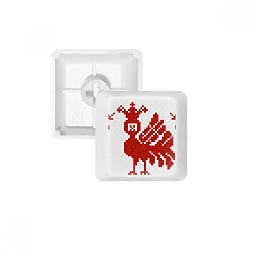 DIYthinker Red Mosaik Tier Bäume Russland PBT Keycaps für mechanische Tastatur Weiß OEM Keine Markierung drucken von DIYthinker
