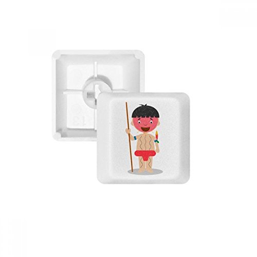 DIYthinker Red Venezuela Yanomami Cartoon PBT Keycaps für mechanische Tastatur Weiß OEM Keine Markierung drucken DIYthinker Red Venezuela Yanomami Cartoon PBT Keycaps für mechanische Tastatur Weiß OEM Keine Markierung drucken von DIYthinker