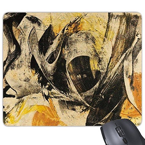 DIYthinker Schwarz Air Brushing Unregelmäßige Malerei Western-Art-Kunst-Illustration Rectangle Griffige Gummi Mousepad Spiel Mauspad Geschenk von DIYthinker