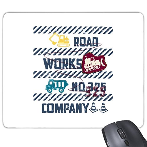 DIYthinker Straßenbau Nummer Unternehmen Wort Multicolor Illustration Muster Rechteck Griffige Gummi Mousepad Spiel-Mausunterlage von DIYthinker