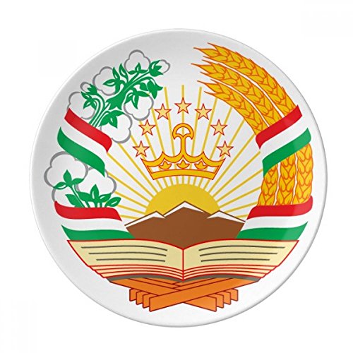 DIYthinker Tadschikistan Asien National Emblem Dekorative Porzellan Dessertteller 8-Zoll-Dinner Home Geschenk 21cm Diameter Mehrfarbig DIYthinker Tadschikistan Asien National Emblem Dekorative Porzellan Dessertteller 8-Zoll-Dinner Home Geschenk 21cm Diameter Mehrfarbig von DIYthinker