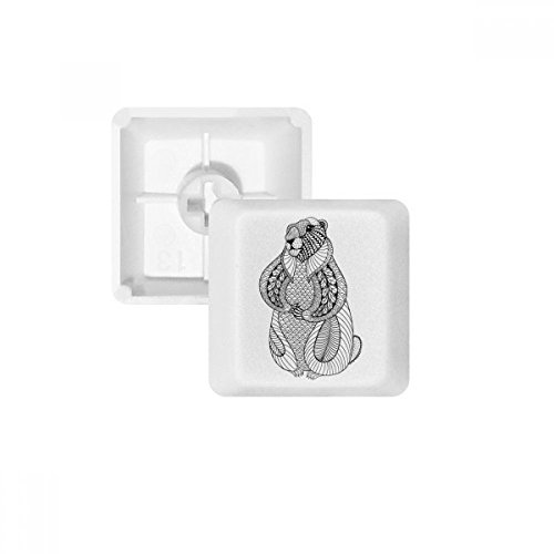 DIYthinker Tier Big Mouse Bild PBT Keycaps für Mechanische Tastatur Weiß OEM Keine Markierung drucken von DIYthinker