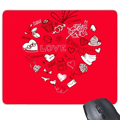 DIYthinker Valentinstag-Rot-Weiß-Schwarz-Herz formte den Engel, Pfeil Kuchen-Blumen-Mädchen-Liebe Illustration Muster Rechteck Griffige Gummi Mousepad Spiel Mauspad Kuss DIYthinker Valentinstag-Rot-Weiß-Schwarz-Herz formte den Engel, Pfeil Kuchen-Blumen-Mädchen-Liebe Illustration Muster Rechteck Griffige Gummi Mousepad Spiel Mauspad Kuss von DIYthinker