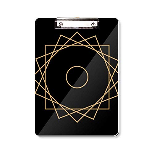 Form Muster Geometrie Symbol Klemmbrett Ordner Schreibblock Trägerplatte A4 von DIYthinker