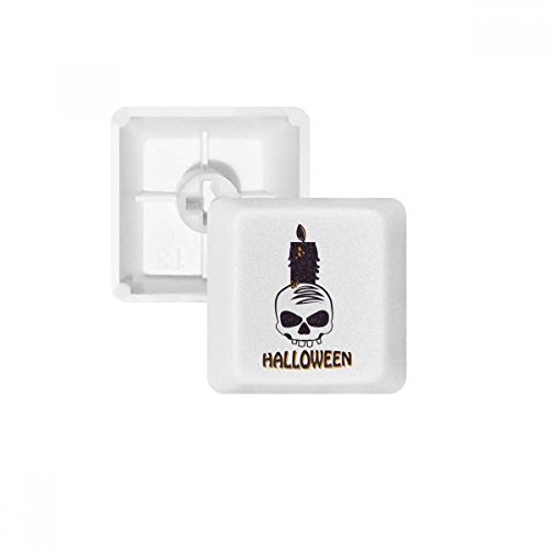 Halloween Kerzen Totenkopf Hexe PBT Tastenkappen für Mechanische Tastatur Weiß OEM-Nr. Markieren Print Mehrfarbig Mehrfarbig R1 von DIYthinker