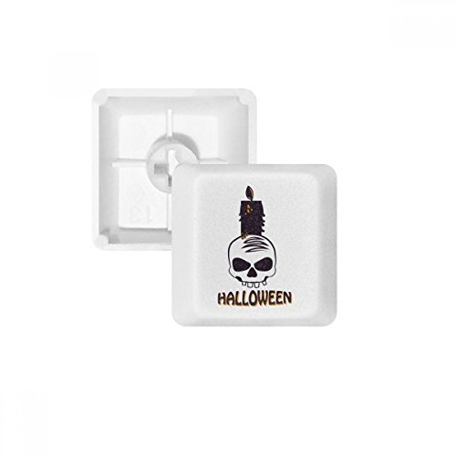 Halloween Kerzen Totenkopf Hexe PBT Tastenkappen für Mechanische Tastatur Weiß OEM-Nr. Markieren Print Mehrfarbig Mehrfarbig R3 von DIYthinker