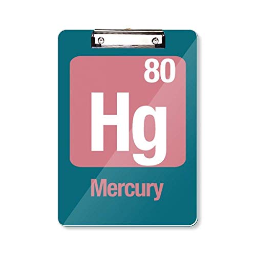 Hg Chemical Element Science Klemmbrett Ordner Schreibblock Trägerplatte A4 von DIYthinker