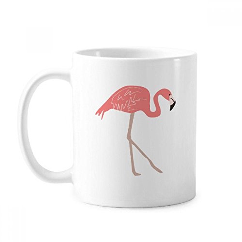 Tasse mit rosafarbenem Flamingo-Muster, Keramik, Kaffee, Porzellan, Geschirr von DIYthinker