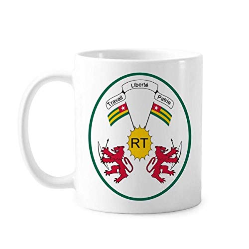 Togo Afrika National Emblem Tasse Keramik Kaffee Porzellan Tasse Geschirr von DIYthinker