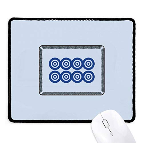 beatChong Mahjong-Kreis-Punkte 8-Fliesen-Muster Griffige Mousepad Spiel Büro Schwarz genähte Kanten Geschenk beatChong Mahjong-Kreis-Punkte 8-Fliesen-Muster Griffige Mousepad Spiel Büro Schwarz genähte Kanten Geschenk von DIYthinker