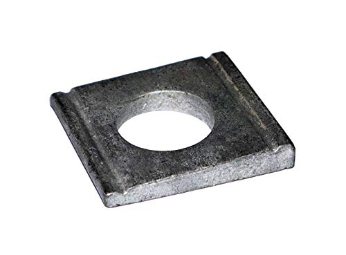 DIN 434 Scheiben für U-Träger 22 M20 Stahl feuerverzinkt vierkant keilförmig Neigung 8% Stückzahl 25 Keilscheiben von DIZA