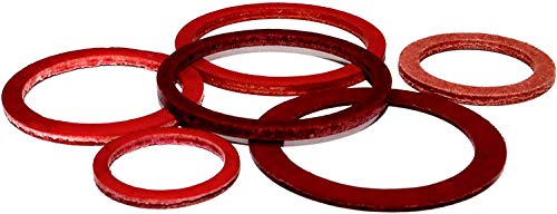 Dichtringe 13x19x1,5 DIN 7603 A Vulkanfiber 5 Stück Dichtung Vulkandichtung Dichtungsring Vulkanfiberring Faserdichtung von DIZA