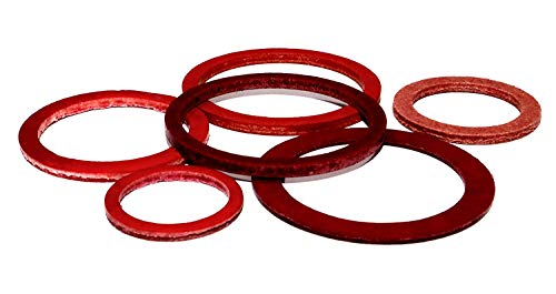 Dichtringe 14x18x1,5 DIN 7603 A Vulkanfiber 5 Stück Dichtung Vulkandichtung Dichtungsring Vulkanfiberring Faserdichtung von DIZA
