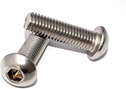 Flachkopfschrauben V2A M6x40 DIN 7380 10 Stück Edelstahl mit Innensechskant Linsenkopfschrauben Halbrundkopfschrauben von DIZA