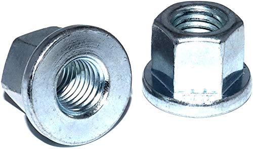 Sechskantmuttern M10 Stückzahl 20 DIN 6331 Stahl verzinkt hohe Form mit Bund Festigkeit 10 Schraubenmutter hohe Mutter Gewindemuffen Langmuttern Gewindemuttern von DIZA