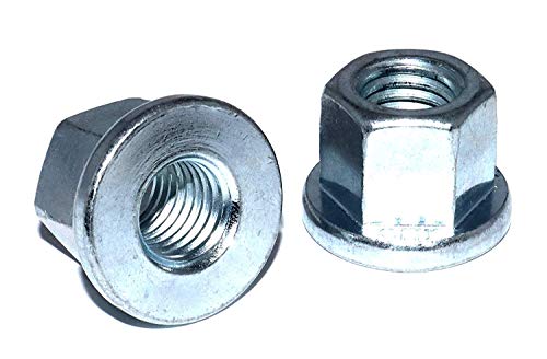 Sechskantmuttern M12 Stückzahl 10 DIN 6331 Stahl verzinkt hohe Form mit Bund Festigkeit 10 Schraubenmutter hohe Mutter Gewindemuffen Langmuttern Gewindemuttern von DIZA