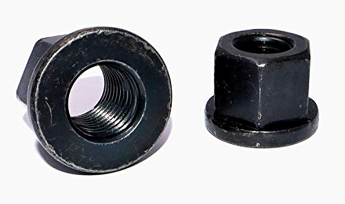 Sechskantmuttern M16 Stückzahl 2 DIN 6331 Stahl schwarz hohe Form mit Bund Festigkeit 10 Schraubenmutter hohe Mutter Gewindemuffen Langmuttern Gewindemuttern von DIZA