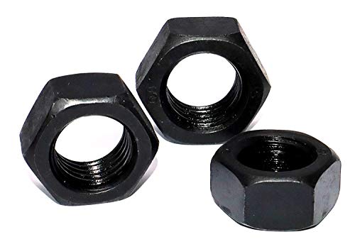 Sechskantmuttern M24 DIN 934 Stückzahl 10 Stahl schwarz Festigkeit 10 Schraubenmutter Gewindemuffen Gewindemuttern von DIZA