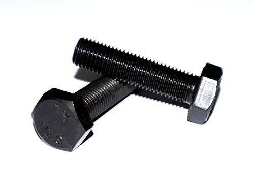 Sechskantschraube M12x1,5x45 DIN 961 Stückzahl 5 Feingewinde Stahl schwarz 10.9 Gewinde bis zum Kopf von DIZA