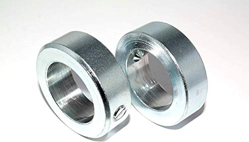 Stellring DIN 705 Größe A35 2 Stück mit Gewindestift DIN 553 Stahl Verzinkt von DIZA